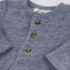 Mini Honeycomb Henley Elbow Patch 2pc Set, Denim - Mixed Apparel Set - 3