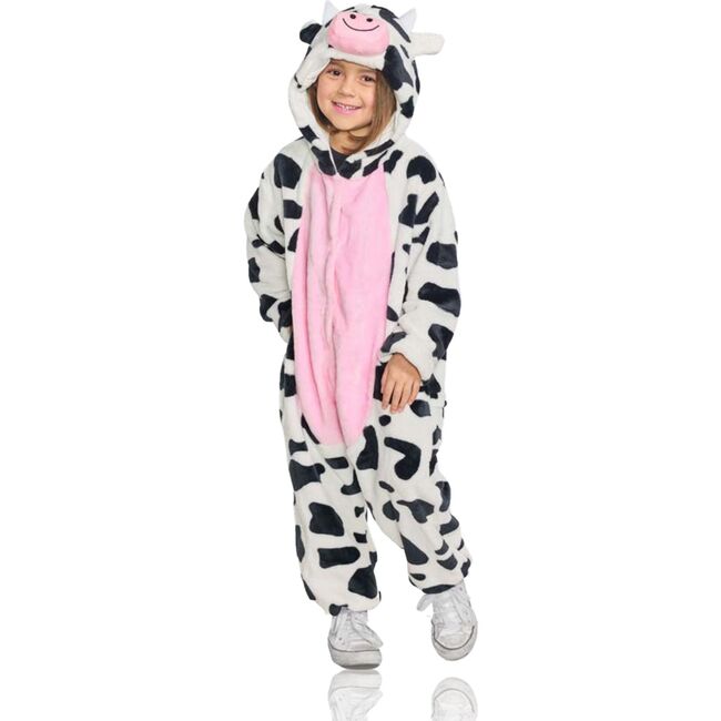 Kids Little Cow Hooded Jumpsuit