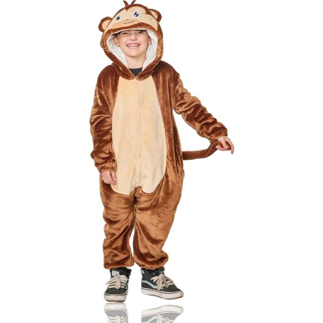 Kids Little Monkey Hooded Jumpsuit