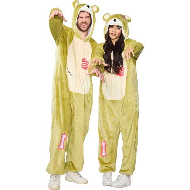 Adult Zombie Bear Hooded Jumpsuit