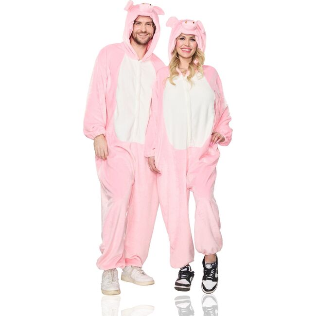 Adult Pig Hooded Jumpsuit