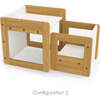 P'kolino Klick Duo Desk, Natural and White - Desks - 6