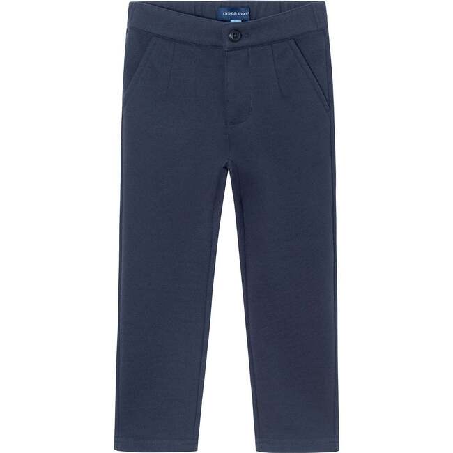 Kids Pique Pant, Navy