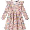 Kids Oatmeal Heather Printed Jersey Dress, Floral Hearts - Dresses - 1 - thumbnail