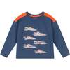 Kids Navy/Red Crewneck Tee, Racecars - T-Shirts - 1 - thumbnail