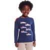 Kids Navy/Red Crewneck Tee, Racecars - T-Shirts - 3