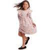 Kids Oatmeal Heather Printed Jersey Dress, Floral Hearts - Dresses - 6