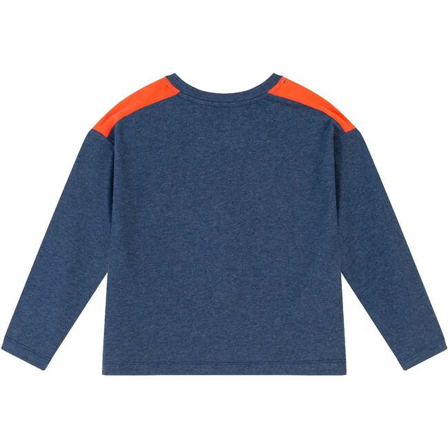 Kids Navy/Red Crewneck Tee, Racecars - T-Shirts - 5