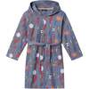 Kids Lounging Robe, Sports & Lightning Bolts - Robes - 1 - thumbnail