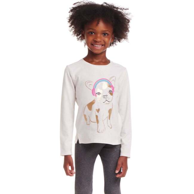 Kids Long Sleeve Neon Neps Tee, Fun Dog - T-Shirts - 3
