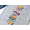 Kids Heather Grey/Navy Jersey Hooded Tee, Tasty Burger - T-Shirts - 3