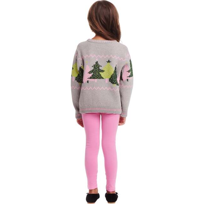 Kids Grey Chenille Sweater & Legging Set, Trees - Mixed Apparel Set - 4