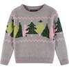 Kids Grey Chenille Sweater & Legging Set, Trees - Mixed Apparel Set - 6