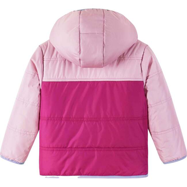 Kids Girls Colorblock Sherpa Jacket, Pink - Fleece & Sherpa Jackets - 4