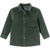 Kids Garment Washed Cord Buttondown, Green - Button Downs - 1 - thumbnail