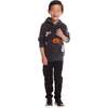 Kids Washed Hooded Sweater, Spooky Patches - Sweaters - 3
