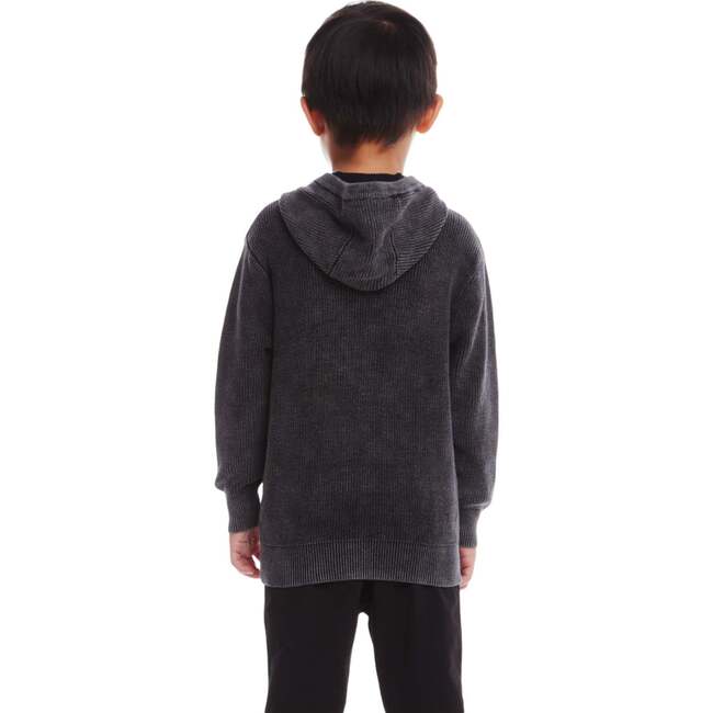 Kids Washed Hooded Sweater, Spooky Patches - Sweaters - 4