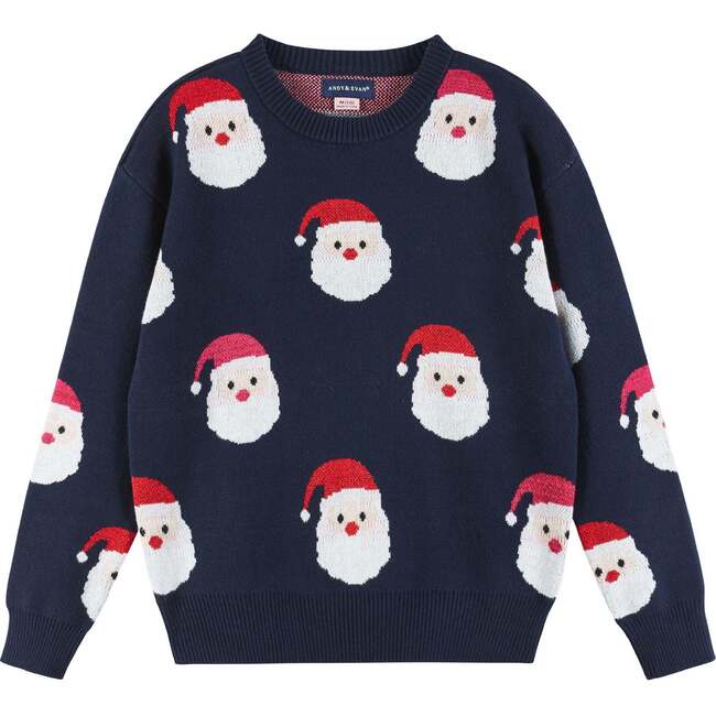 Kids Santa Sweater, Navy