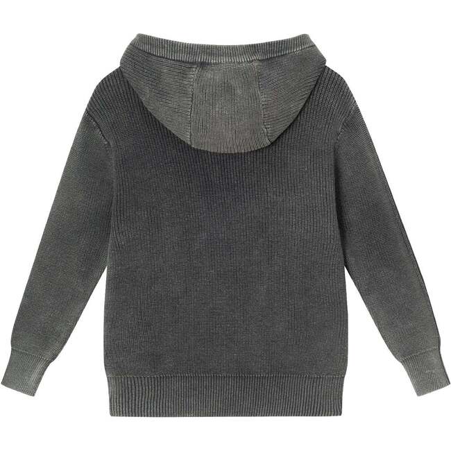 Kids Washed Hooded Sweater, Spooky Patches - Sweaters - 5