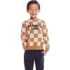 Kids Thankful Dude Sweater, Checkered - Sweaters - 3