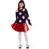 Kids Santa Sweater, Navy - Sweaters - 3