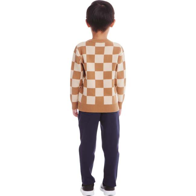 Kids Thankful Dude Sweater, Checkered - Sweaters - 4