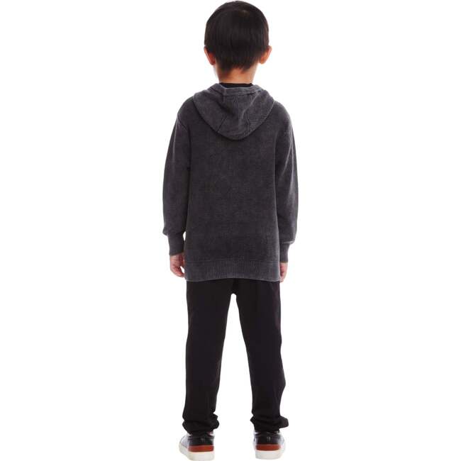 Kids Washed Hooded Sweater, Spooky Patches - Sweaters - 7