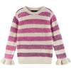 Kids Striped Oatmeal Sweater & Legging Set, Purple Ombre - Mixed Apparel Set - 5