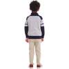 Kids Shawl Cardigan & Pant Set, Navy Heather Grey - Mixed Apparel Set - 4