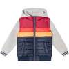 Kids French Terry Hooded Puffer Vest & Sweatshirt Combo, Heather Grey - Jackets - 1 - thumbnail