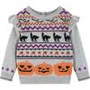 Kids Fair Isle Tunic Sweater & Legging Set, Halloween Vibes - Mixed Apparel Set - 3