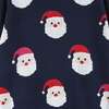Kids Santa Sweater, Navy - Sweaters - 6