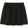 Kids Dark Green Rib Knit Tee & Skirt Set, Gold Holiday Details - Mixed Apparel Set - 6