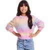 Kids Cropped Crewneck Sweater, Multicolor - Sweaters - 4