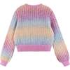 Kids Cropped Crewneck Sweater, Multicolor - Sweaters - 5