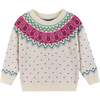 Infant White Fair Isle Sweater & Jegging Set, Gingerbread - Mixed Apparel Set - 3