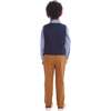 Kids 4-Piece Vest & Rust Pant Set, Holiday Hipster - Mixed Apparel Set - 4