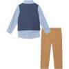 Kids 4-Piece Vest & Rust Pant Set, Holiday Hipster - Mixed Apparel Set - 5