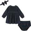 Infant Red Plaid Stretch Cord Ruffle Dress & Bloomer Set - Dresses - 1 - thumbnail