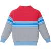 Kids Hooded Sweater & Jogger Set, Red Blue Stripes - Mixed Apparel Set - 7