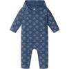 Infant Navy Hooded Romper, Navy Football - Rompers - 1 - thumbnail