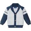 Infant Shawl Cardigan & Pant Set, Navy/Heather Grey - Mixed Apparel Set - 7