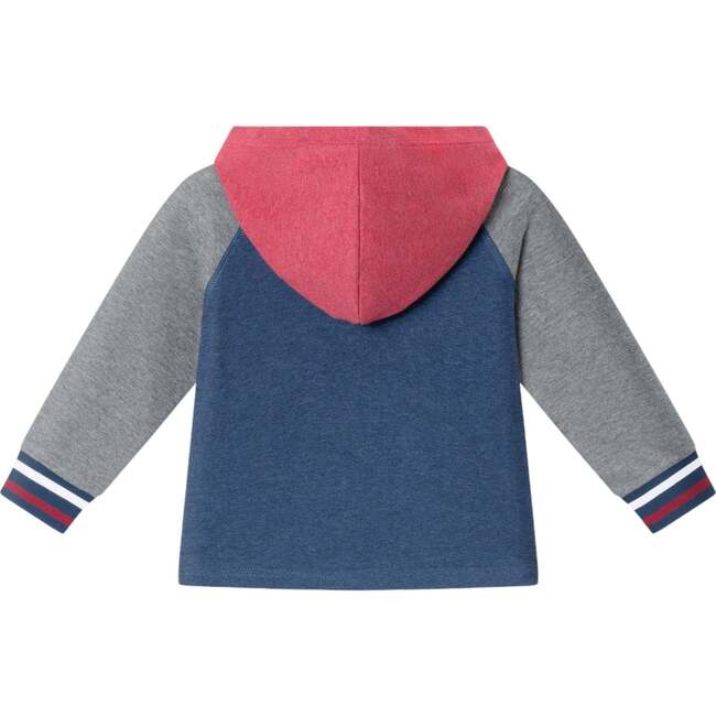 Infant Red/Navy/Heaterh Grey Jersey Hooded Tee & Jogger Set - Mixed Apparel Set - 6