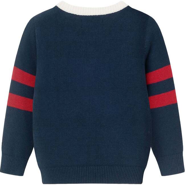Infant Knit Henley Sweater & Pants Set, Navy - Mixed Apparel Set - 5