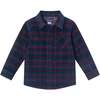 Infant Cord Buttondown & Navy Joggers Set, Red Plaid - Mixed Apparel Set - 3