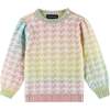 Infant Ombre Rainbow Houndstooth Sweater W/puff Sleeves & Legging Set - Mixed Apparel Set - 5