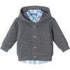 Infant 3-Piece Hooded Cardigan & Cord Set, Dark Grey - Mixed Apparel Set - 7