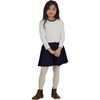 Girls Francesca Mini Striped Bateau Neck Dropwaist Dress, Navy - Dresses - 2