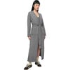 Alessi Doux Knit Duster Non-Closure Removable Belt Cardigan, Slate - Cardigans - 2