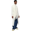 Alessi Doux Knit Duster Non-Closure Removable Belt Cardigan, Cream - Cardigans - 2